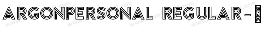 ArgonPERSONAL Regular字体转换